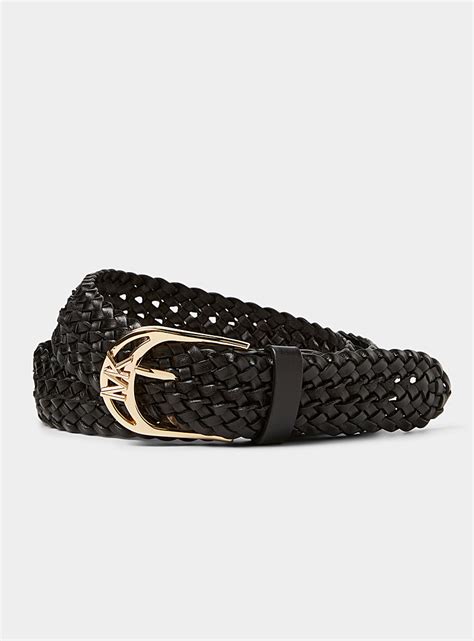 ceinture michael kors femme noir|Ceintures Femme Michael Kors .